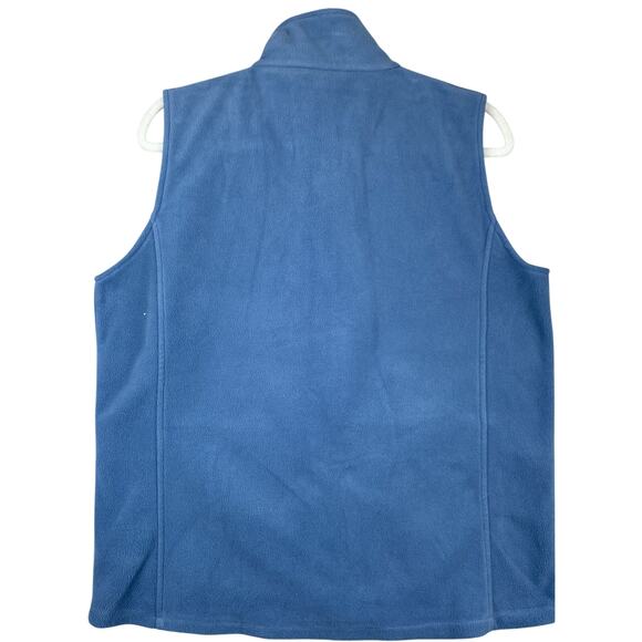 Wms Woolrich Sz L Horizon Blue Full Zip Sleeveless Pockets Golf Vest - Picture 2 of 9